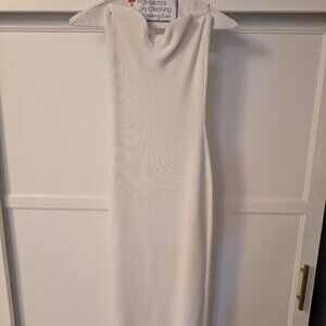 White strapless dress
